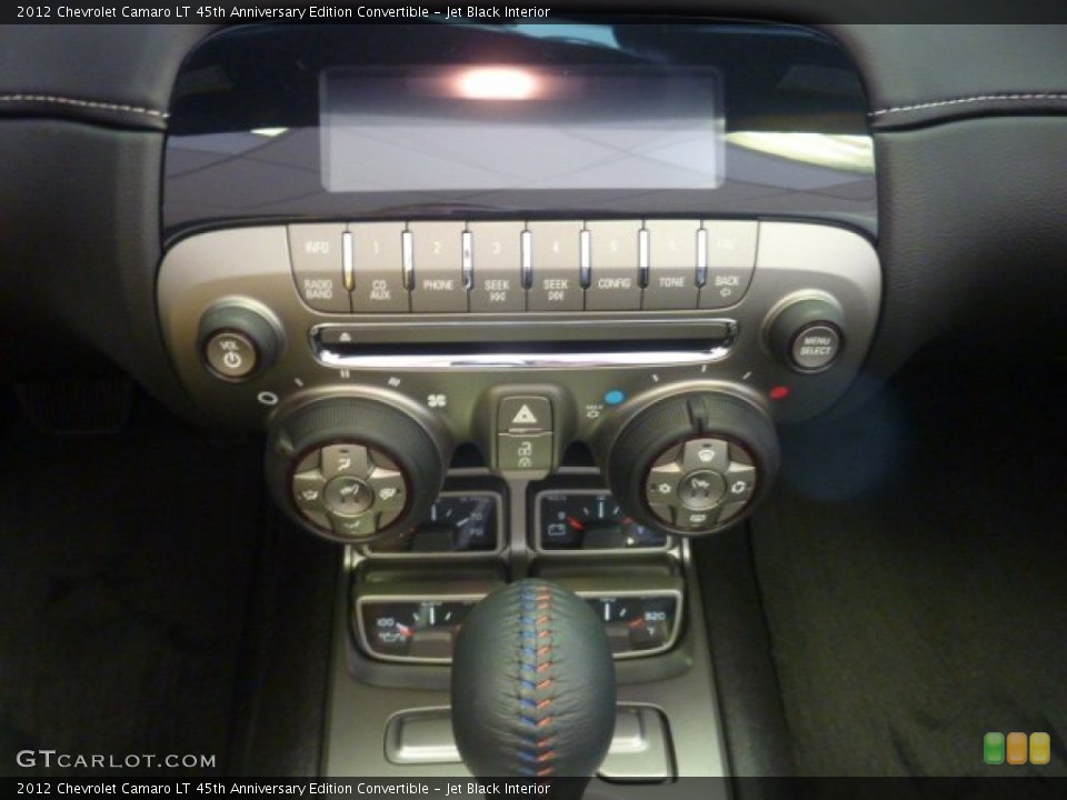 Jet Black Interior Controls for the 2012 Chevrolet Camaro LT 45th Anniversary Edition Convertible #55285579