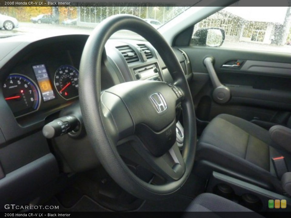 Black Interior Steering Wheel for the 2008 Honda CR-V LX #55285911