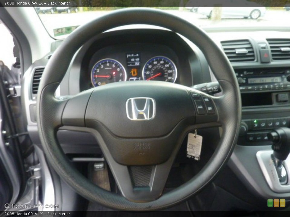 Black Interior Steering Wheel for the 2008 Honda CR-V LX #55285921