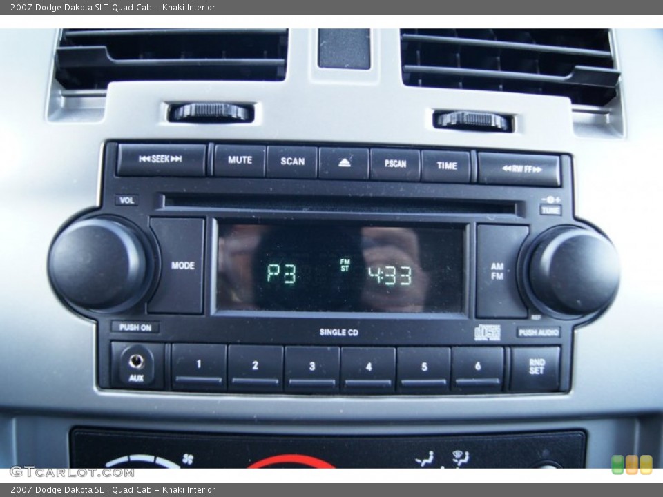 Khaki Interior Audio System for the 2007 Dodge Dakota SLT Quad Cab #55285988