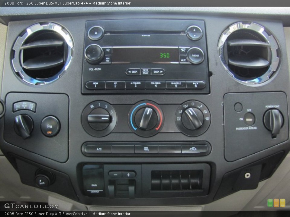Medium Stone Interior Controls for the 2008 Ford F250 Super Duty XLT SuperCab 4x4 #55286974