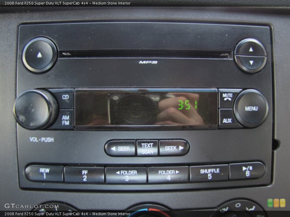Medium Stone Interior Audio System for the 2008 Ford F250 Super Duty XLT SuperCab 4x4 #55286983