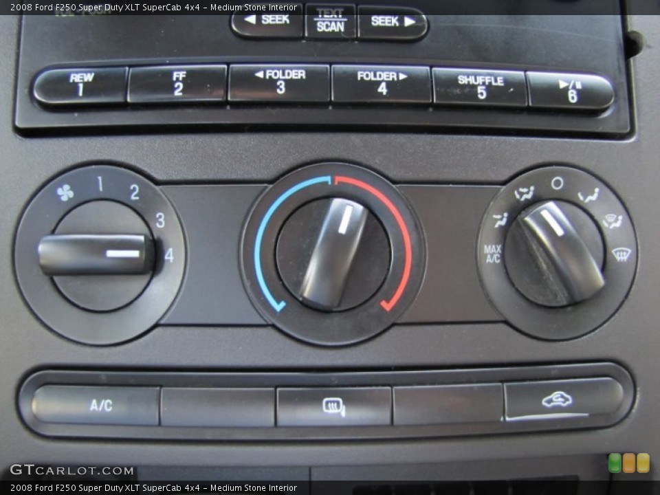 Medium Stone Interior Controls for the 2008 Ford F250 Super Duty XLT SuperCab 4x4 #55286989