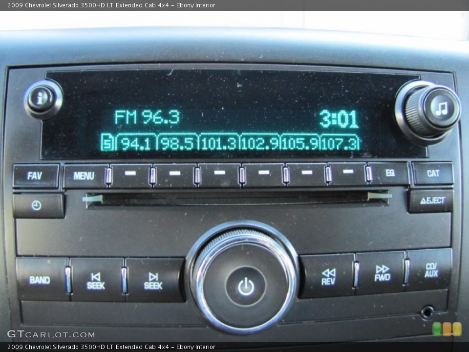 Ebony Interior Audio System for the 2009 Chevrolet Silverado 3500HD LT Extended Cab 4x4 #55287319