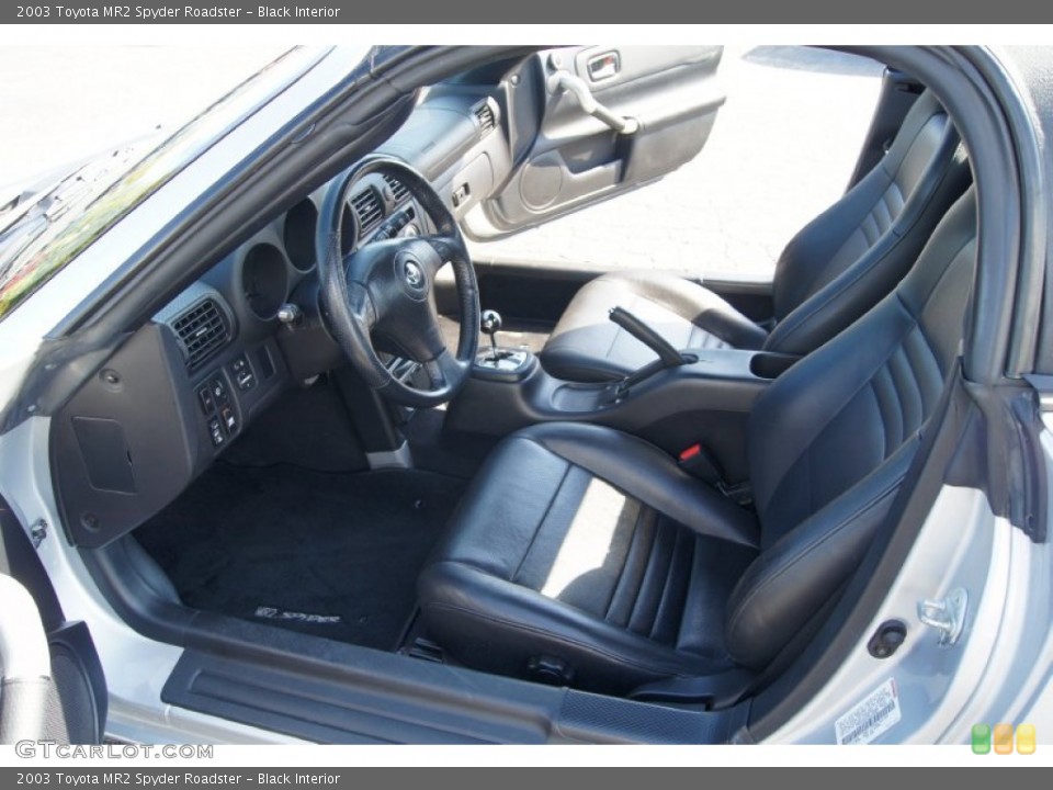 Black Interior Photo for the 2003 Toyota MR2 Spyder Roadster #55287550