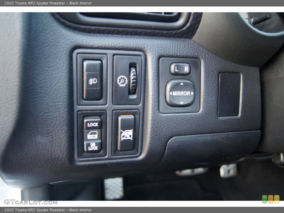 Black Interior Controls for the 2003 Toyota MR2 Spyder Roadster #55287612