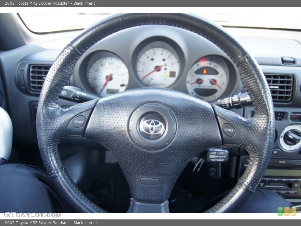 Black Interior Steering Wheel for the 2003 Toyota MR2 Spyder Roadster #55287619