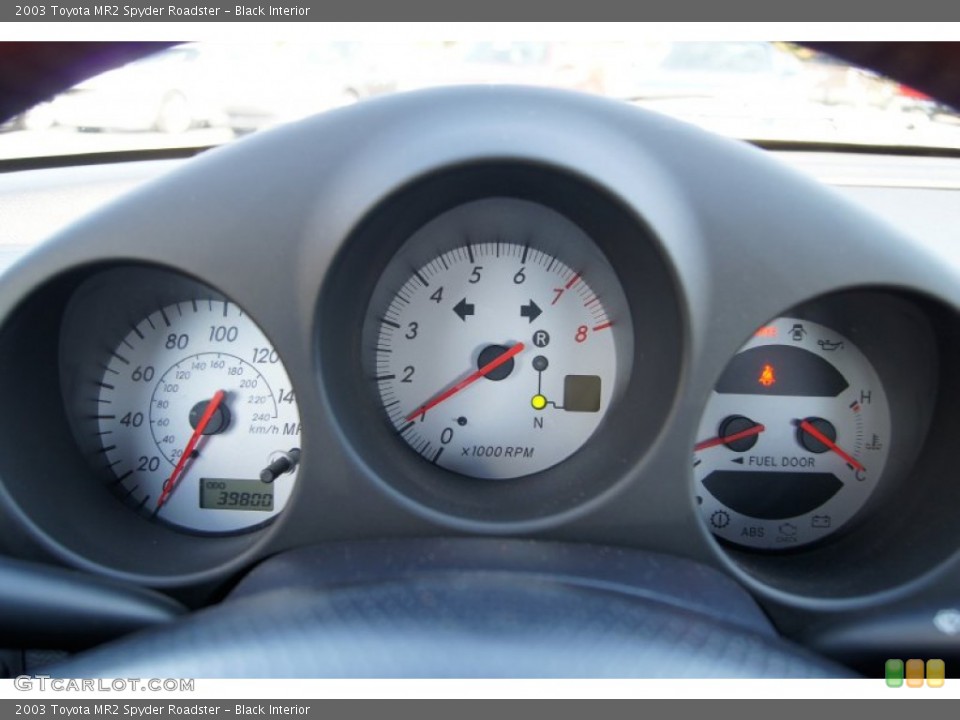 Black Interior Gauges for the 2003 Toyota MR2 Spyder Roadster #55287628