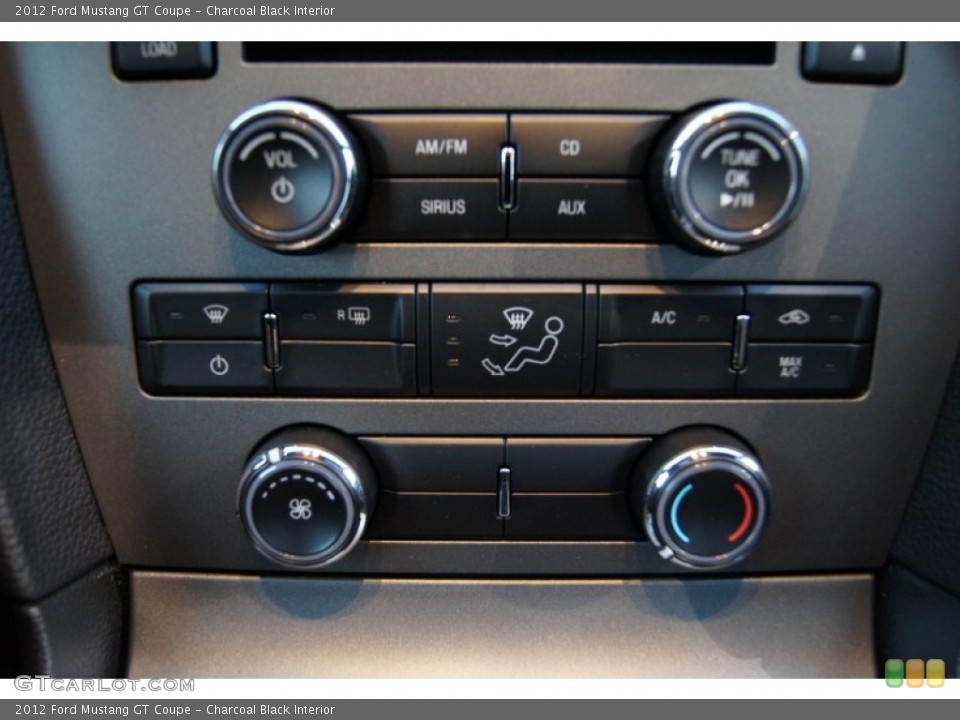 Charcoal Black Interior Controls for the 2012 Ford Mustang GT Coupe #55287934