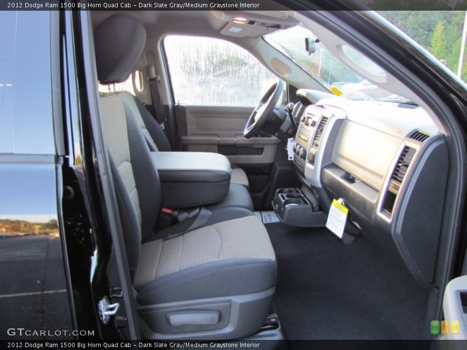 Dark Slate Gray/Medium Graystone Interior Photo for the 2012 Dodge Ram 1500 Big Horn Quad Cab #55289215