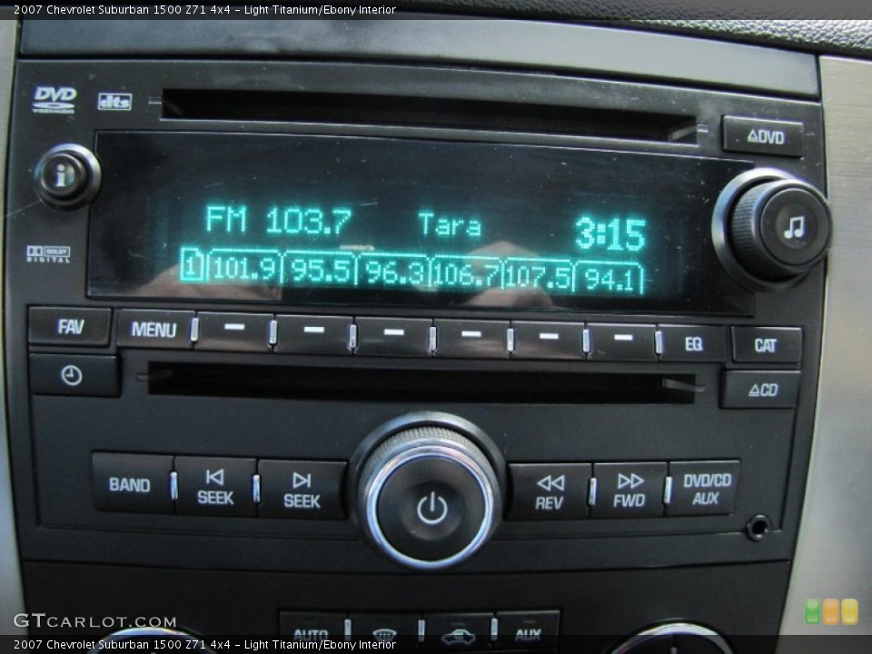 Light Titanium/Ebony Interior Audio System for the 2007 Chevrolet Suburban 1500 Z71 4x4 #55289293