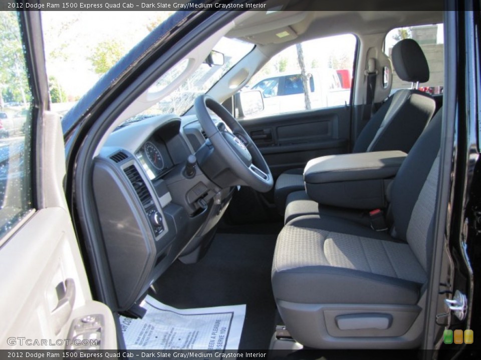 Dark Slate Gray/Medium Graystone Interior Photo for the 2012 Dodge Ram 1500 Express Quad Cab #55289563