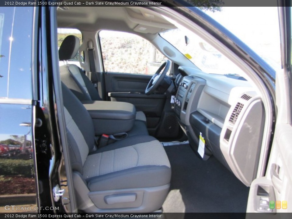 Dark Slate Gray/Medium Graystone Interior Photo for the 2012 Dodge Ram 1500 Express Quad Cab #55289579