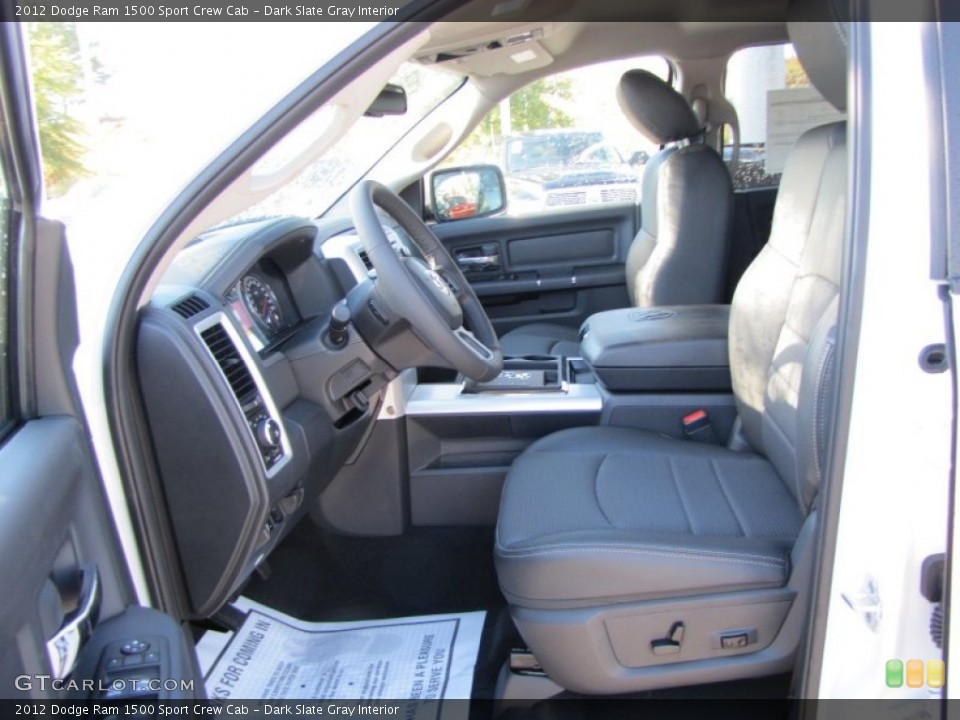 Dark Slate Gray Interior Photo for the 2012 Dodge Ram 1500 Sport Crew Cab #55289681