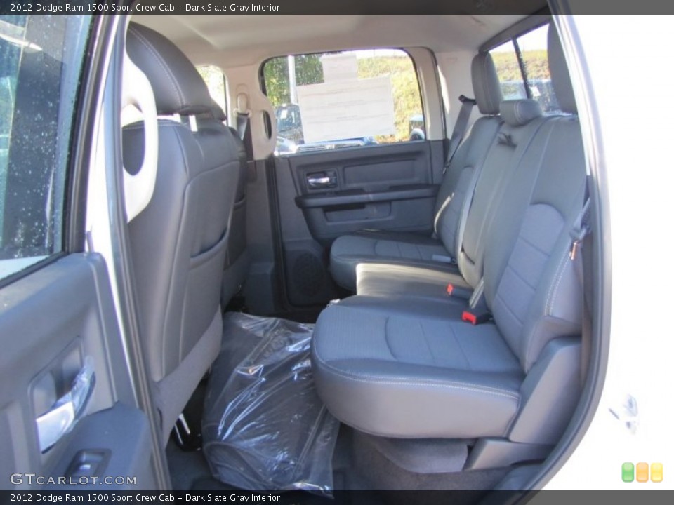 Dark Slate Gray Interior Photo for the 2012 Dodge Ram 1500 Sport Crew Cab #55289695