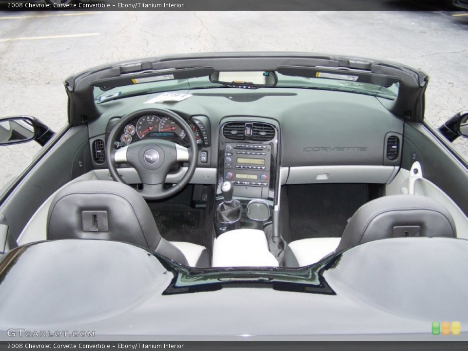 Ebony/Titanium Interior Dashboard for the 2008 Chevrolet Corvette Convertible #55289707