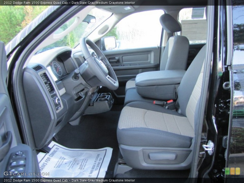 Dark Slate Gray/Medium Graystone Interior Photo for the 2012 Dodge Ram 1500 Express Quad Cab #55290280