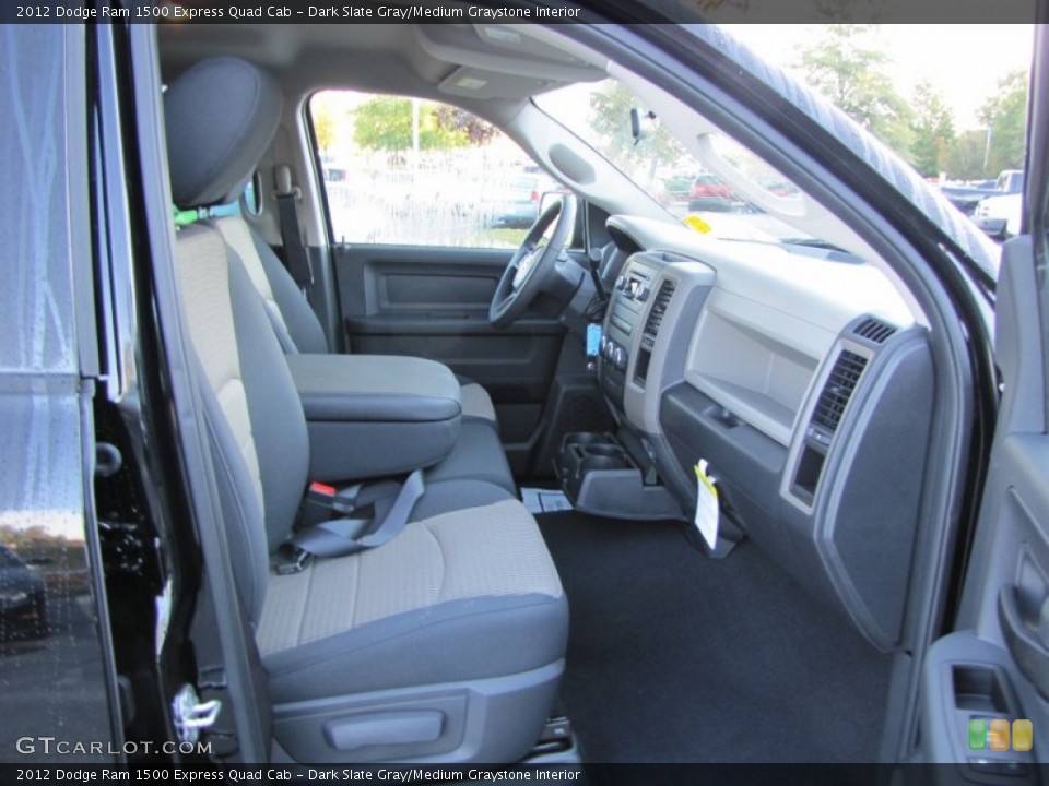 Dark Slate Gray/Medium Graystone Interior Photo for the 2012 Dodge Ram 1500 Express Quad Cab #55290301