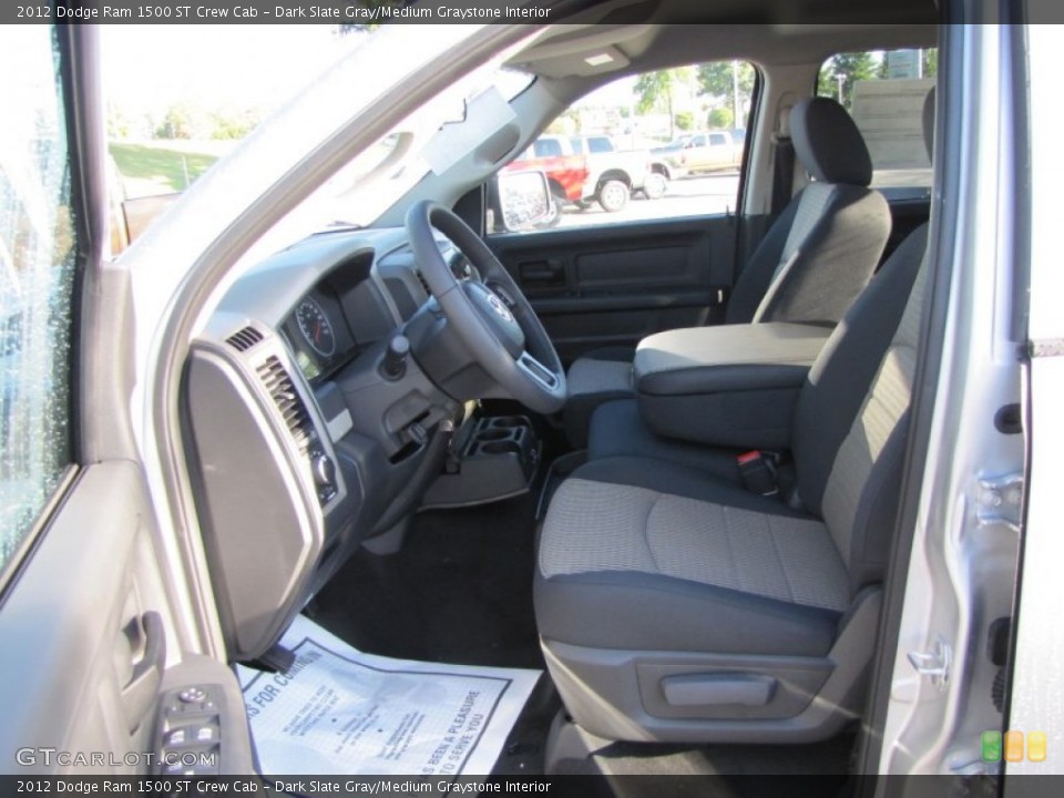 Dark Slate Gray/Medium Graystone Interior Photo for the 2012 Dodge Ram 1500 ST Crew Cab #55290406