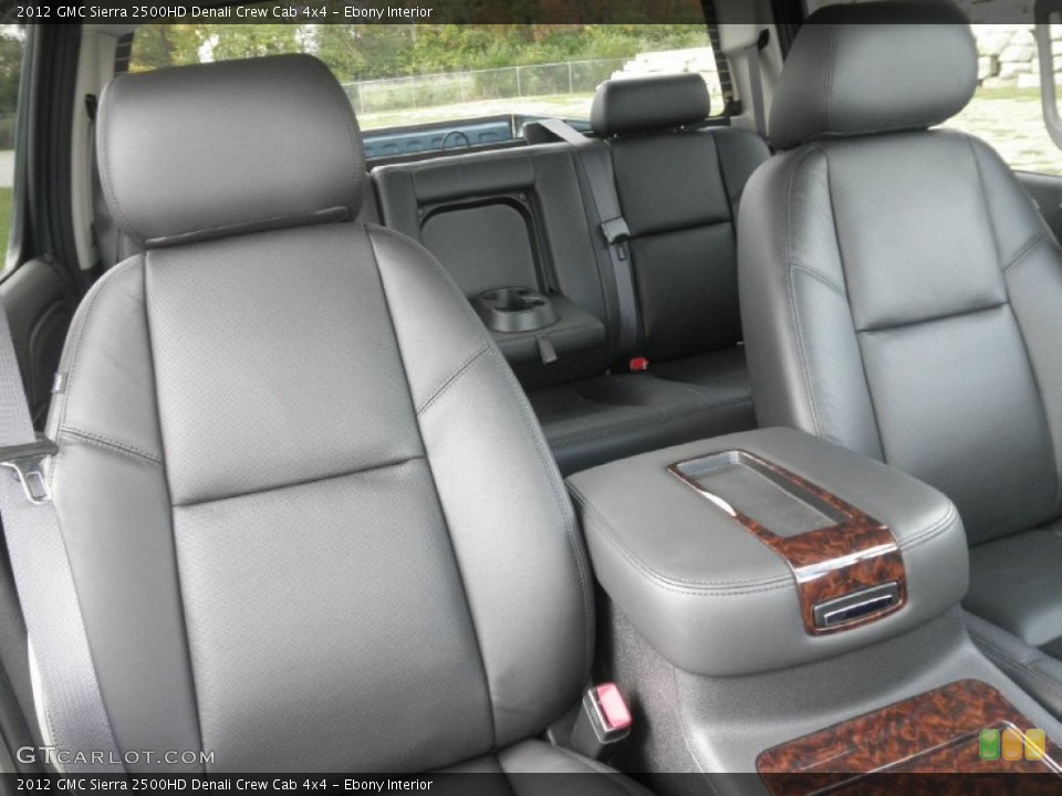 Ebony Interior Photo for the 2012 GMC Sierra 2500HD Denali Crew Cab 4x4 #55291237