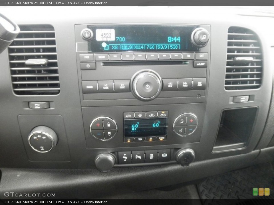 Ebony Interior Controls for the 2012 GMC Sierra 2500HD SLE Crew Cab 4x4 #55291453