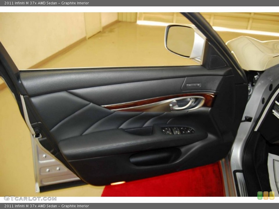Graphite Interior Door Panel for the 2011 Infiniti M 37x AWD Sedan #55292005