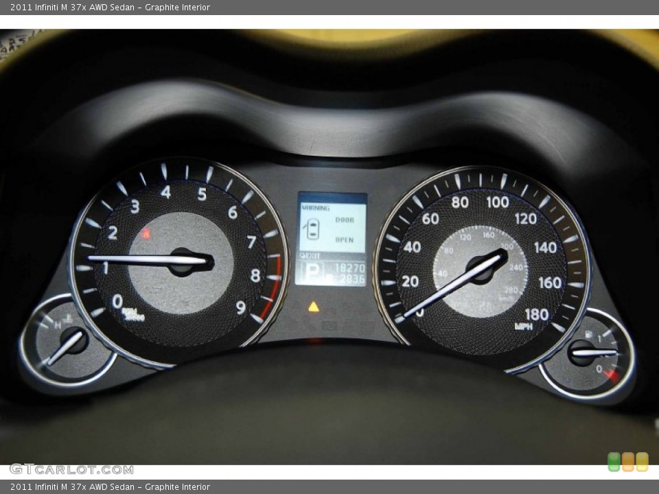 Graphite Interior Gauges for the 2011 Infiniti M 37x AWD Sedan #55292161