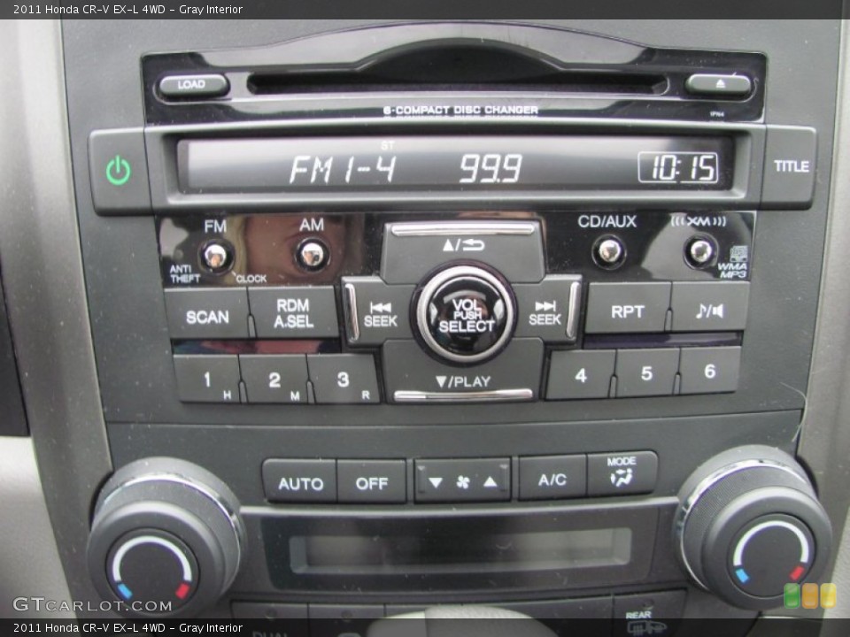 Gray Interior Audio System for the 2011 Honda CR-V EX-L 4WD #55293505