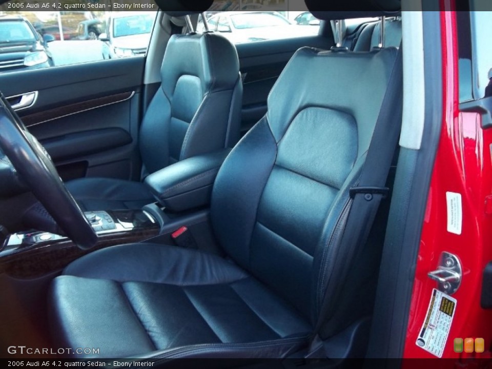 Ebony Interior Photo for the 2006 Audi A6 4.2 quattro Sedan #55295116