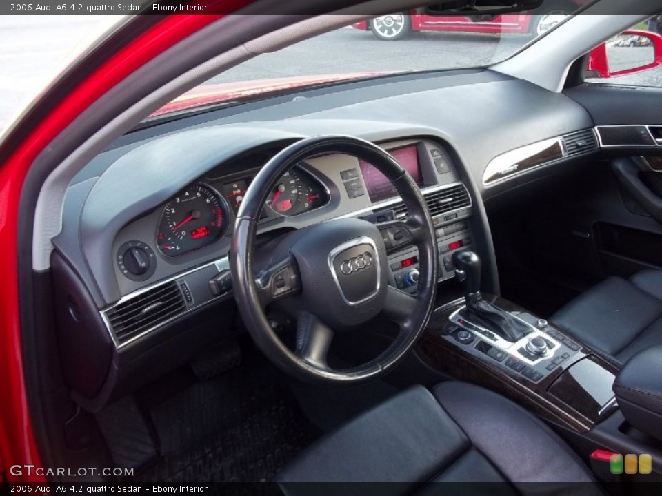 Ebony Interior Prime Interior for the 2006 Audi A6 4.2 quattro Sedan #55295125