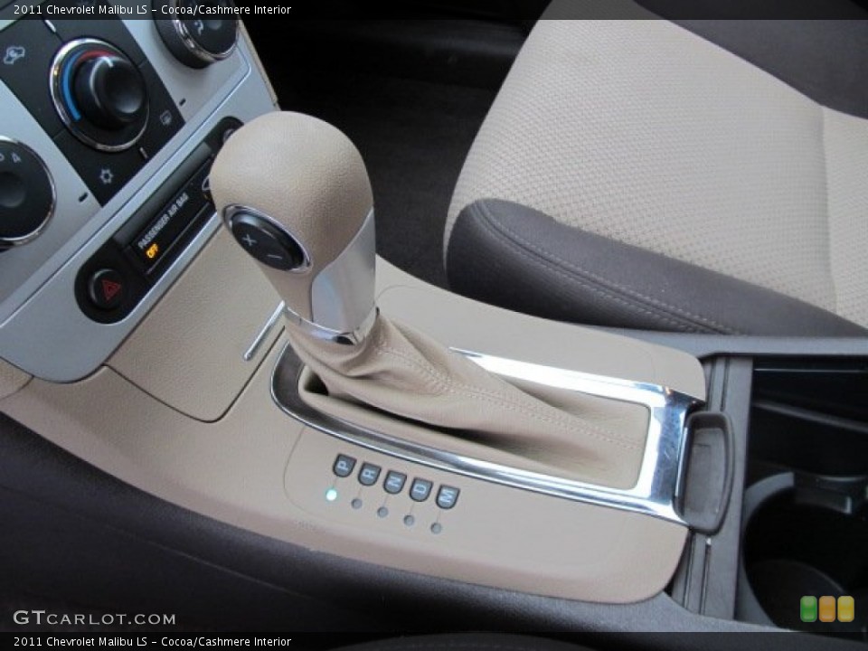 Cocoa/Cashmere Interior Transmission for the 2011 Chevrolet Malibu LS #55298626