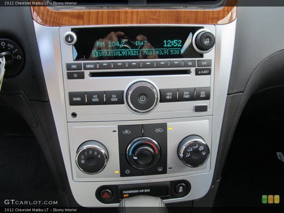 Ebony Interior Audio System for the 2012 Chevrolet Malibu LT #55298697