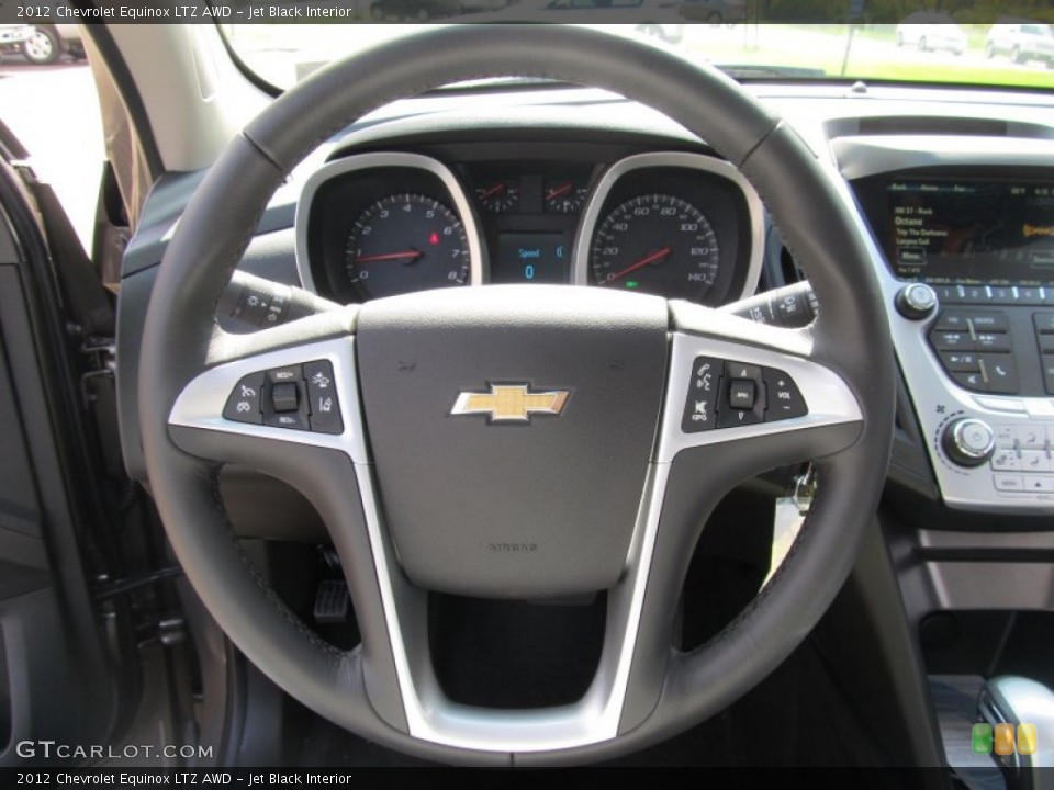 Jet Black Interior Steering Wheel for the 2012 Chevrolet Equinox LTZ AWD #55299117