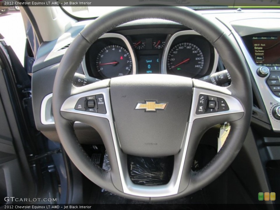 Jet Black Interior Steering Wheel for the 2012 Chevrolet Equinox LT AWD #55299244