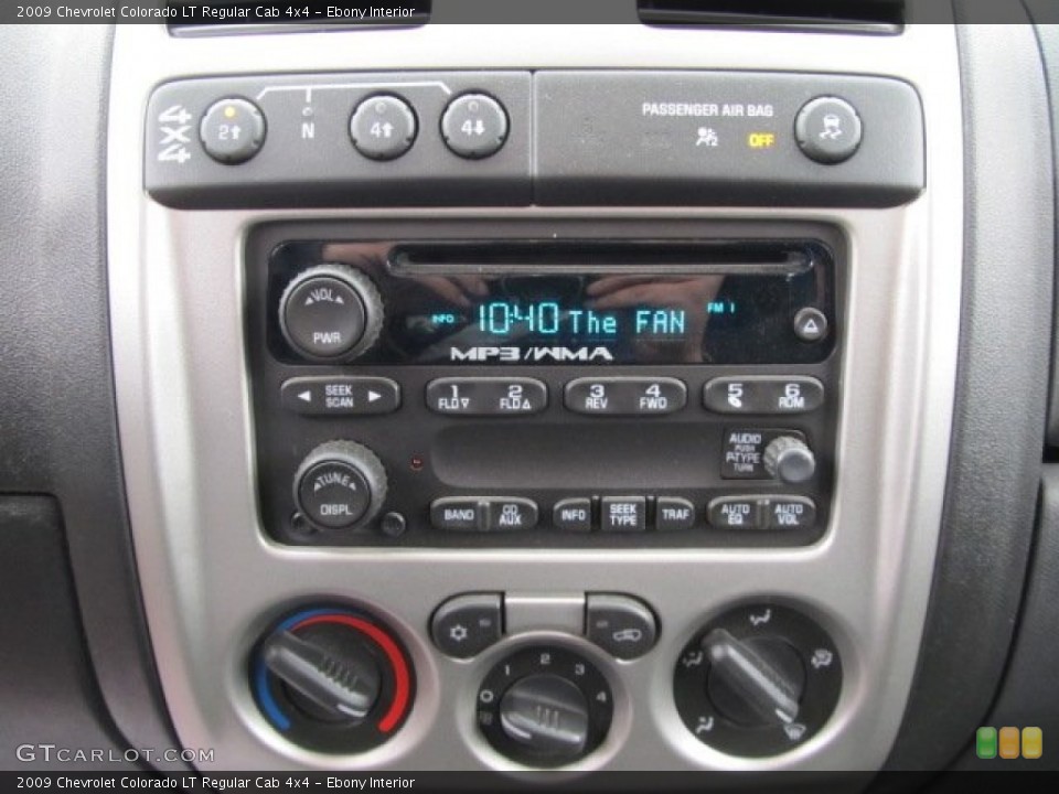 Ebony Interior Audio System for the 2009 Chevrolet Colorado LT Regular Cab 4x4 #55299973