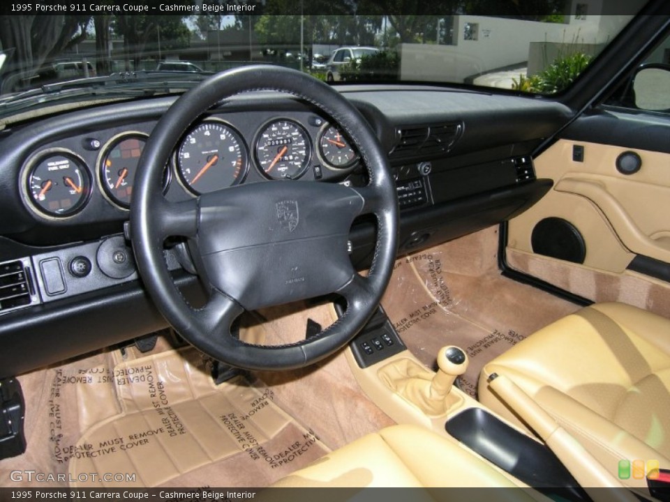 Cashmere Beige Interior Dashboard for the 1995 Porsche 911 Carrera Coupe #55301767