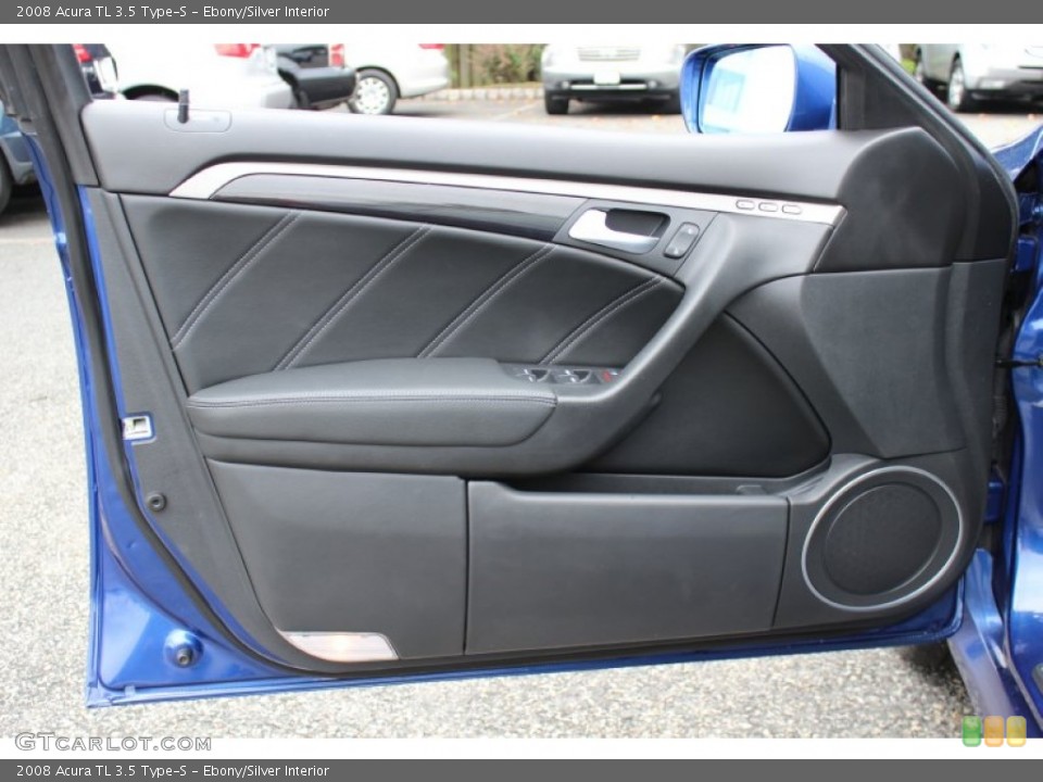 Ebony/Silver Interior Door Panel for the 2008 Acura TL 3.5 Type-S #55302826
