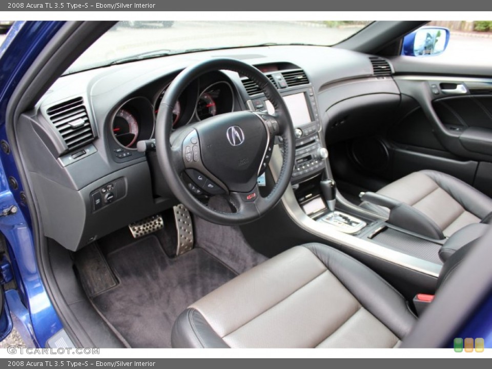 Ebony/Silver Interior Dashboard for the 2008 Acura TL 3.5 Type-S #55302835