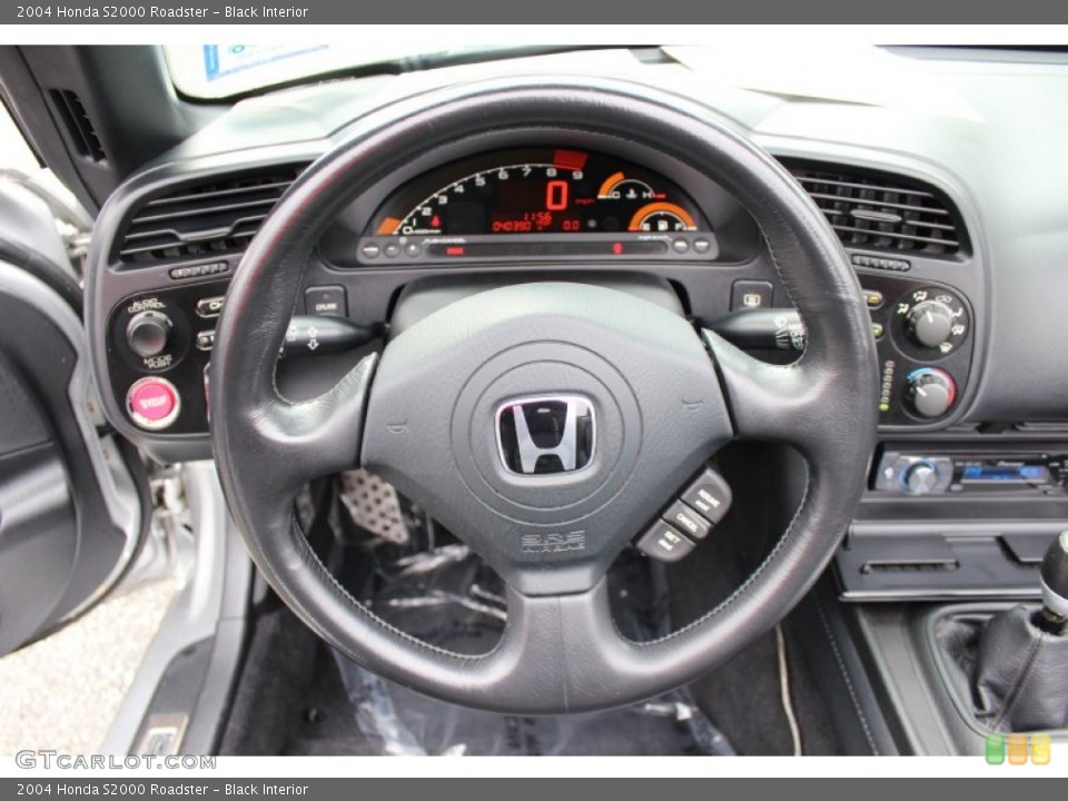 Black Interior Steering Wheel for the 2004 Honda S2000 Roadster #55303168