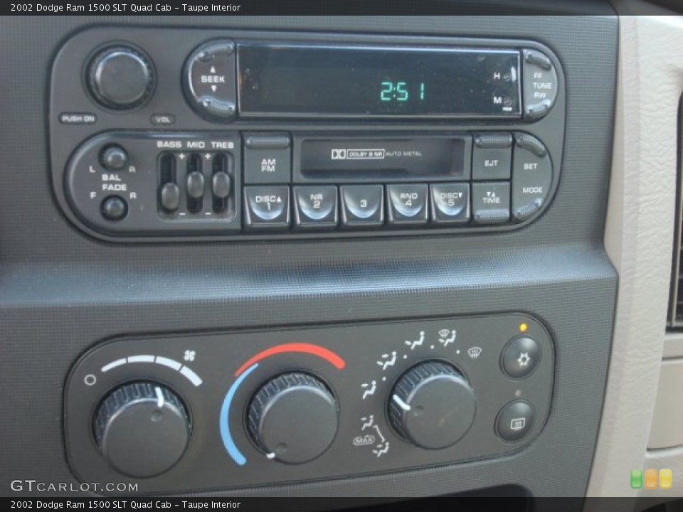 Taupe Interior Audio System for the 2002 Dodge Ram 1500 SLT Quad Cab #55303573