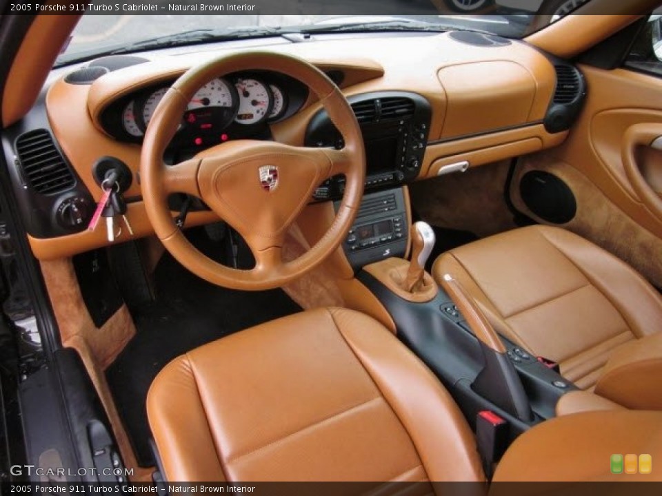 Natural Brown Interior Photo for the 2005 Porsche 911 Turbo S Cabriolet #55303741