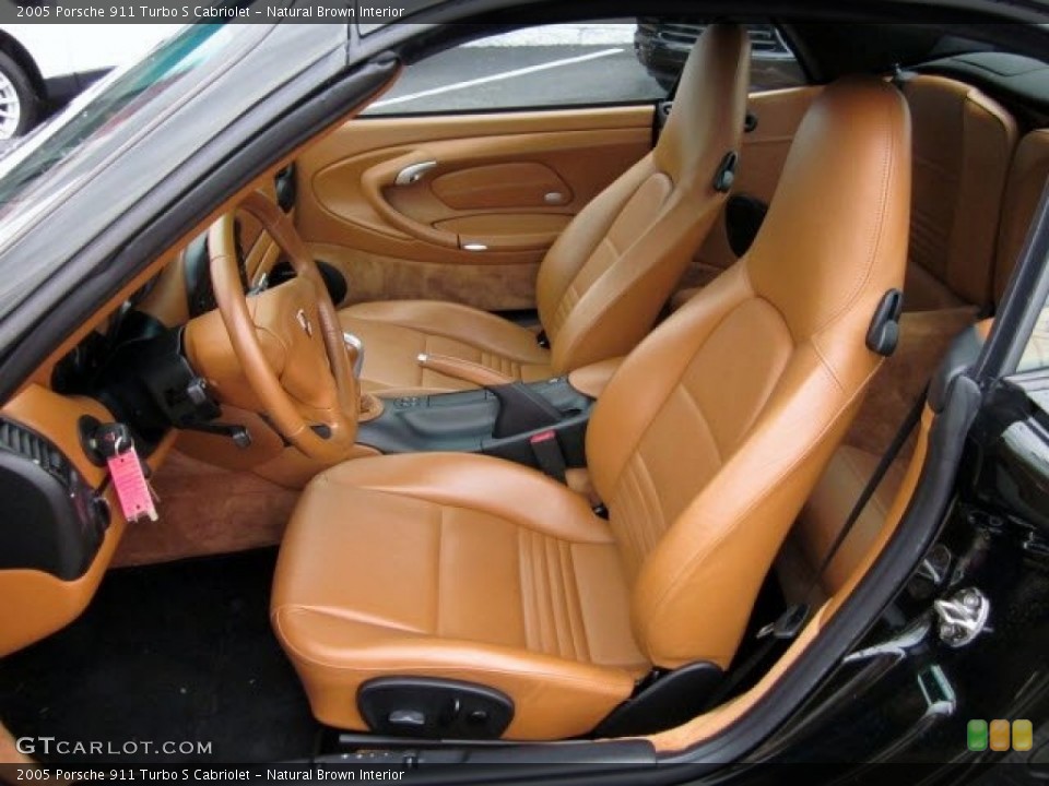 Natural Brown Interior Photo for the 2005 Porsche 911 Turbo S Cabriolet #55303750