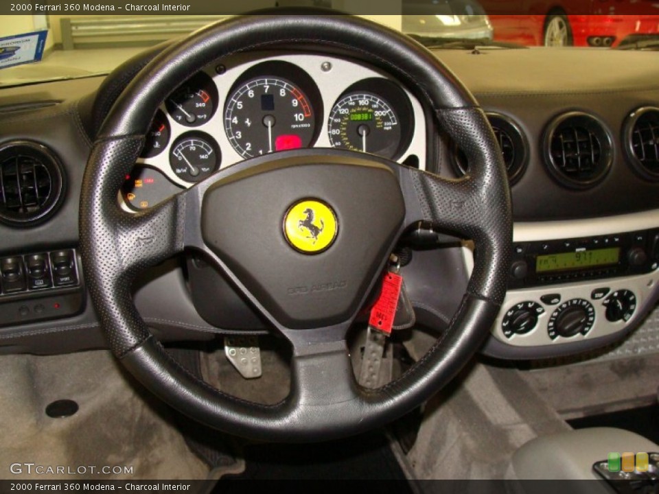 Charcoal Interior Steering Wheel for the 2000 Ferrari 360 Modena #55304507