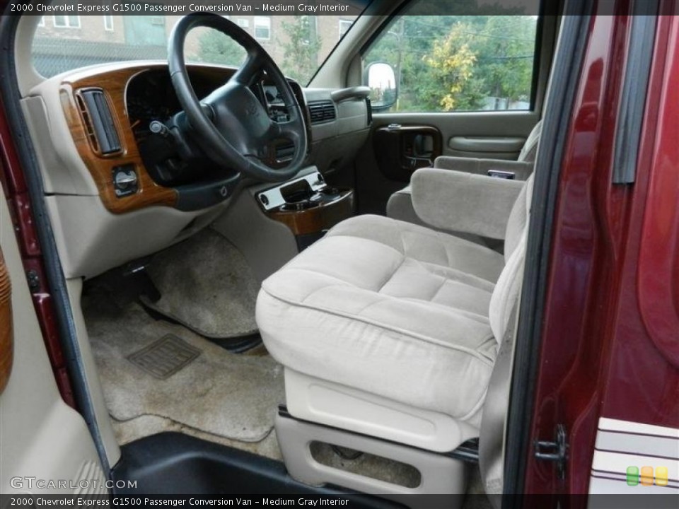 Medium Gray Interior Photo for the 2000 Chevrolet Express G1500 Passenger Conversion Van #55305823