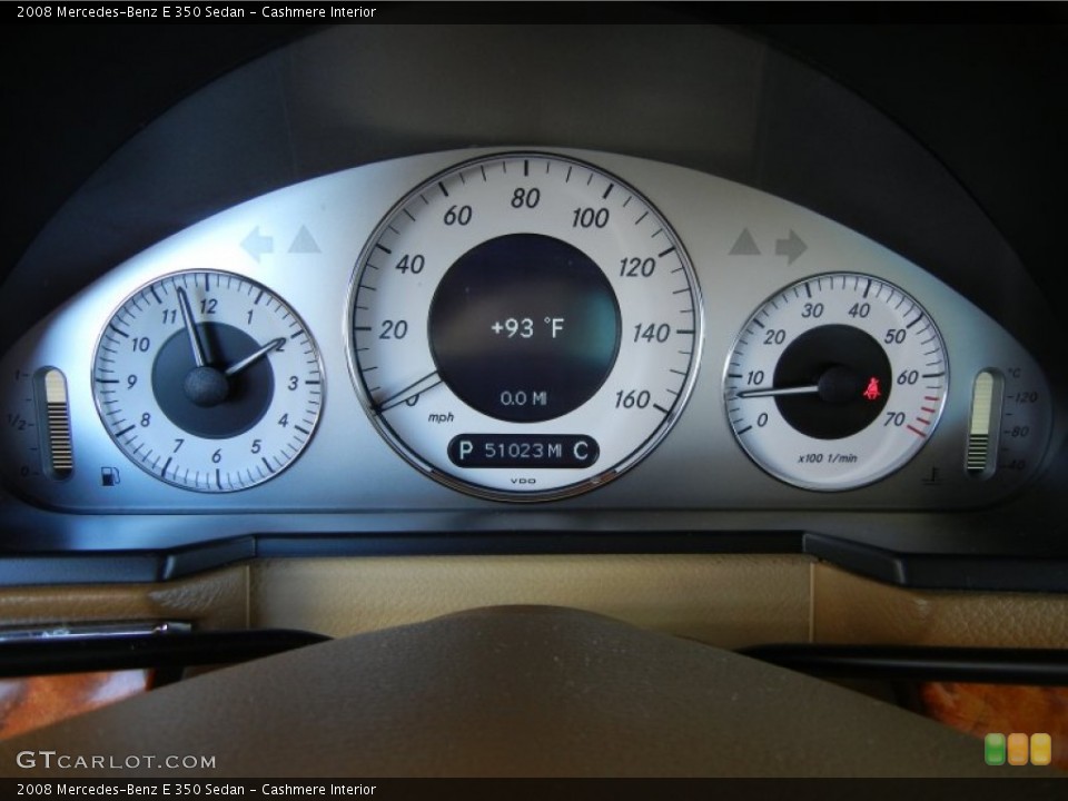Cashmere Interior Gauges for the 2008 Mercedes-Benz E 350 Sedan #55306171