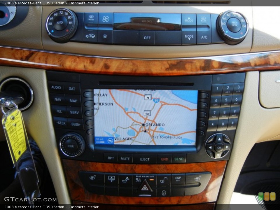 Cashmere Interior Navigation for the 2008 Mercedes-Benz E 350 Sedan #55306183