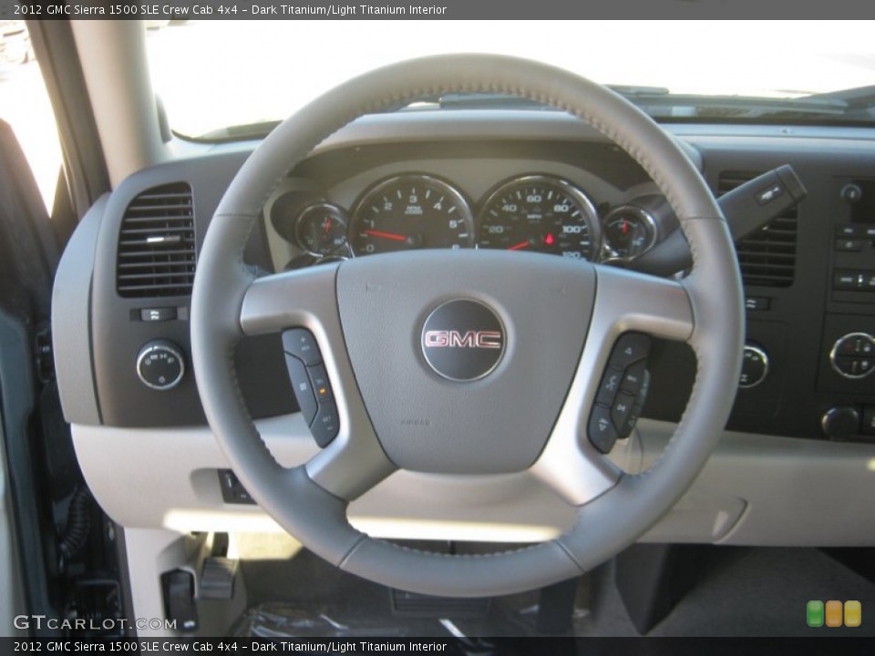 Dark Titanium/Light Titanium Interior Steering Wheel for the 2012 GMC Sierra 1500 SLE Crew Cab 4x4 #55306624