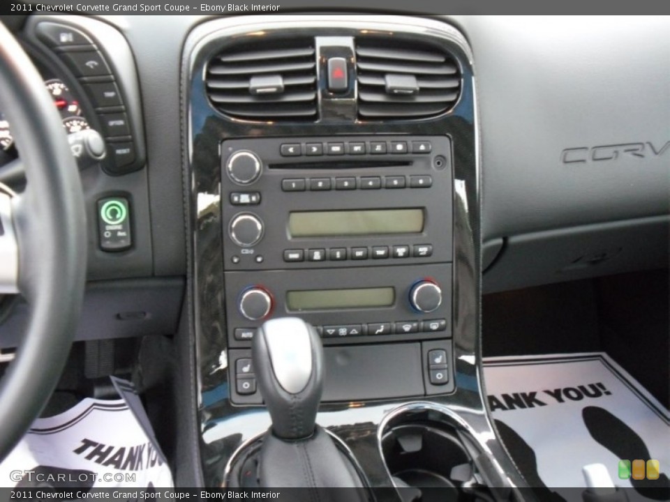 Ebony Black Interior Controls for the 2011 Chevrolet Corvette Grand Sport Coupe #55308703