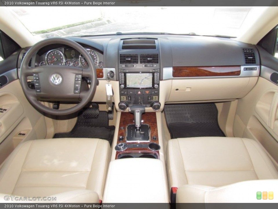 Pure Beige Interior Dashboard for the 2010 Volkswagen Touareg VR6 FSI 4XMotion #55309422