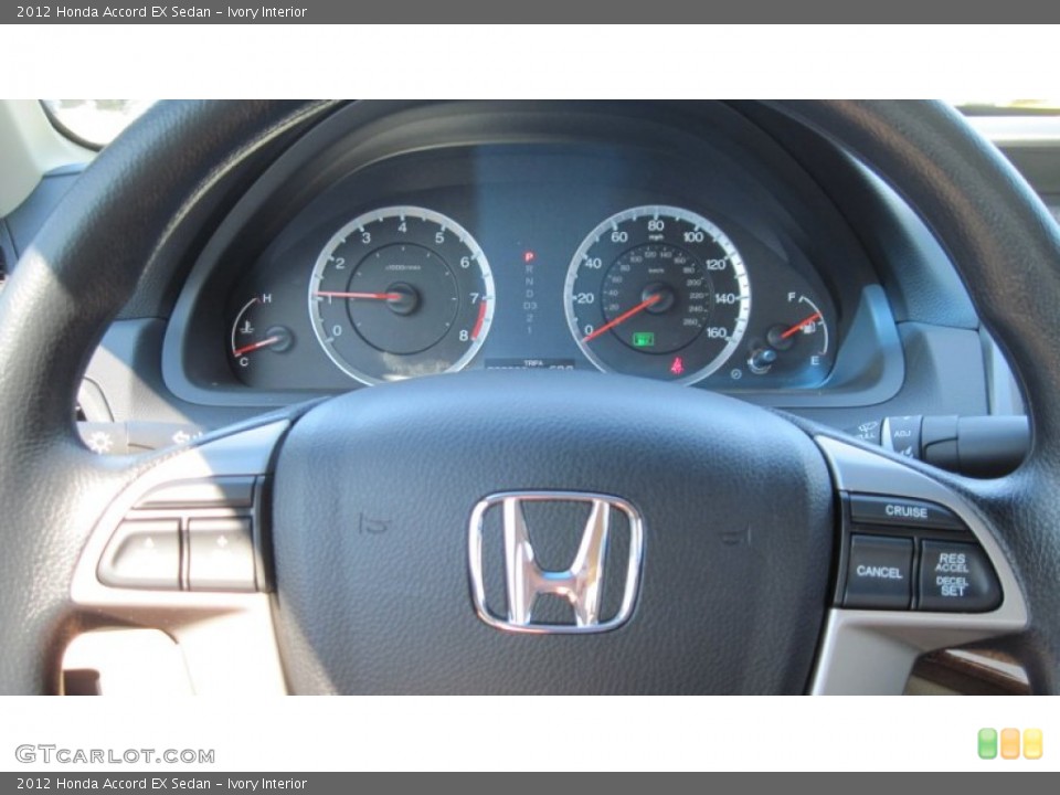 Ivory Interior Steering Wheel for the 2012 Honda Accord EX Sedan #55311097